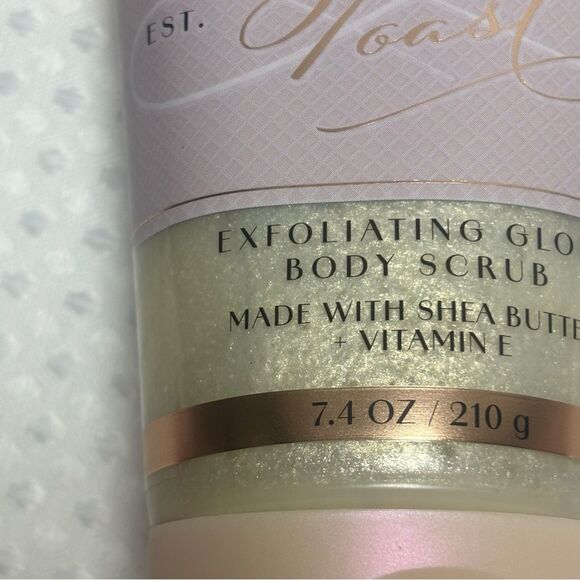 Bath & Body Works Champagne Toast Exfoliating Glow Body Scrub & Body Lotion Duo - Picture 6 of 6